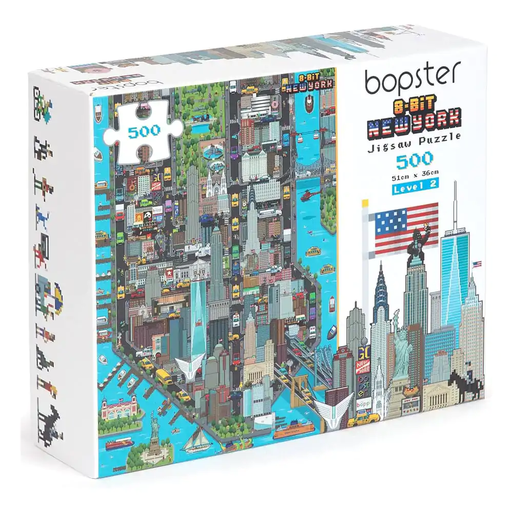 8-bitne slikovne puzzle New York Level 2 500 kosov fotografija izdelka