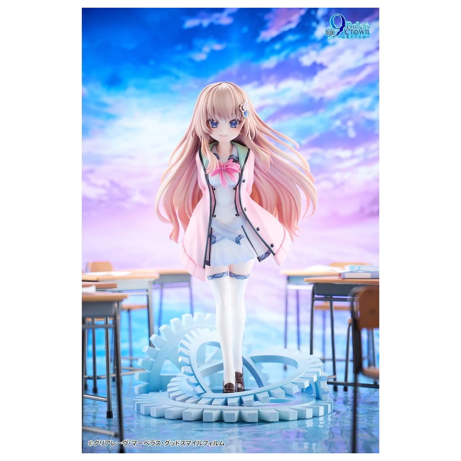 9-nine- PVC figura 1/6 Ruler's Crown Miyako Kujo Deluxe Edition 25 cm fotografija izdelka