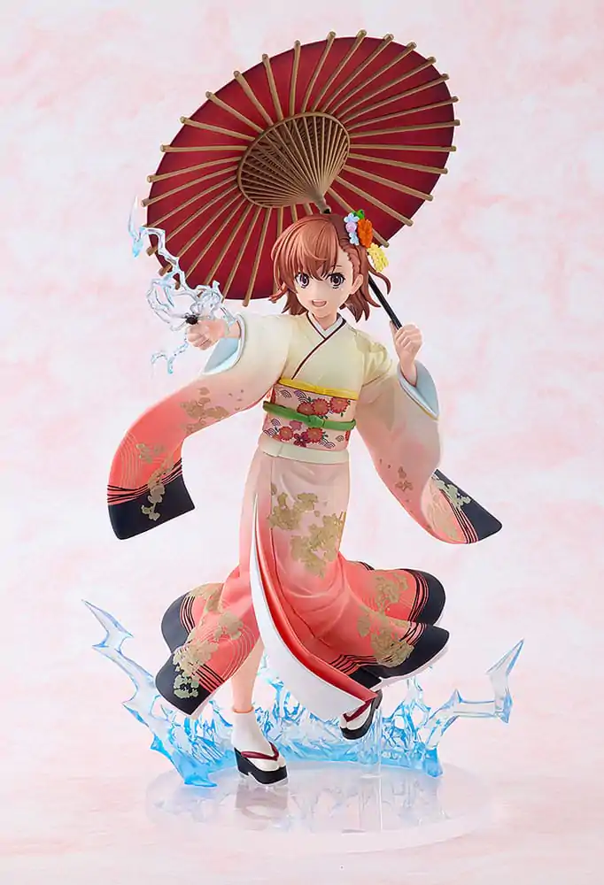 A Certain Scientific Railgun T Kip 1/7 Mikoto Misaka Furisode Kimono Ver. 28 cm fotografija izdelka