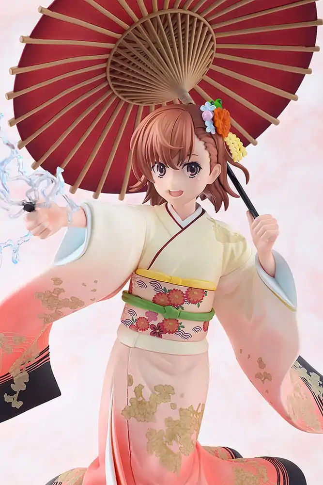 A Certain Scientific Railgun T Kip 1/7 Mikoto Misaka Furisode Kimono Ver. 28 cm fotografija izdelka
