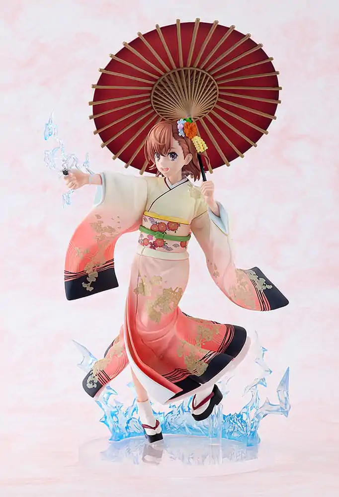 A Certain Scientific Railgun T Kip 1/7 Mikoto Misaka Furisode Kimono Ver. 28 cm fotografija izdelka