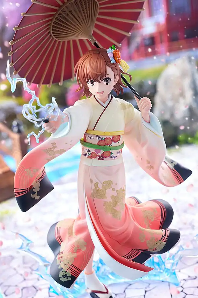 A Certain Scientific Railgun T Kip 1/7 Mikoto Misaka Furisode Kimono Ver. 28 cm fotografija izdelka