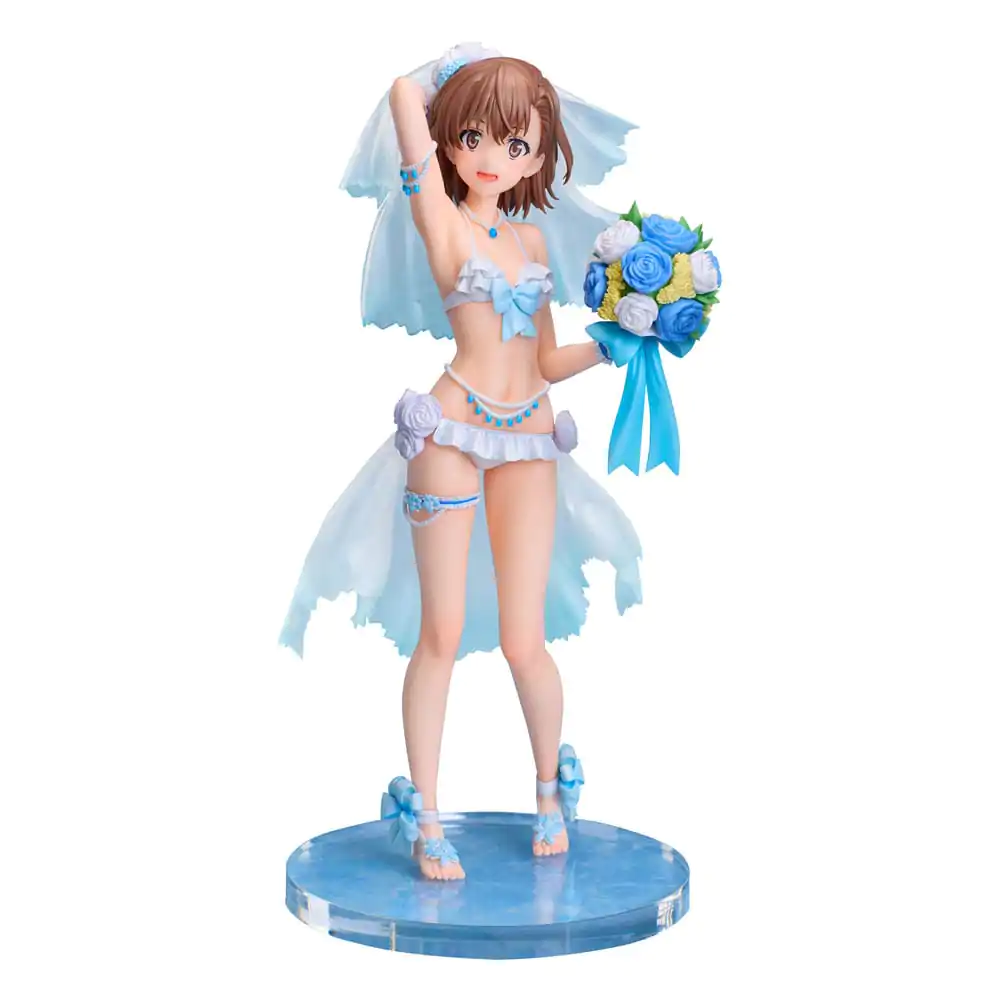 A Certain Scientific Railgun T PVC Statua 1/7 Mikoto Misaka Wedding Swimsuit Ver. 25 cm fotografija izdelka