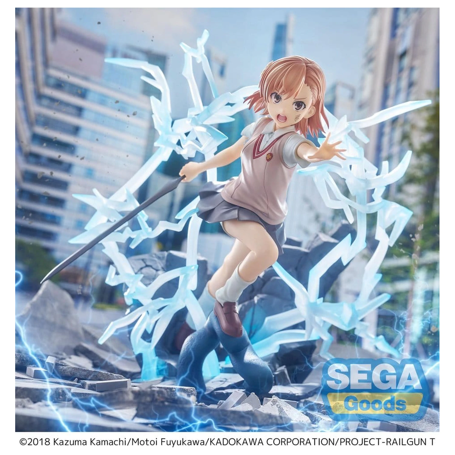 A Certain Scientific Railgun T FIGURIZMa PVC Figura Mikoto Misaka 23 cm fotografija izdelka
