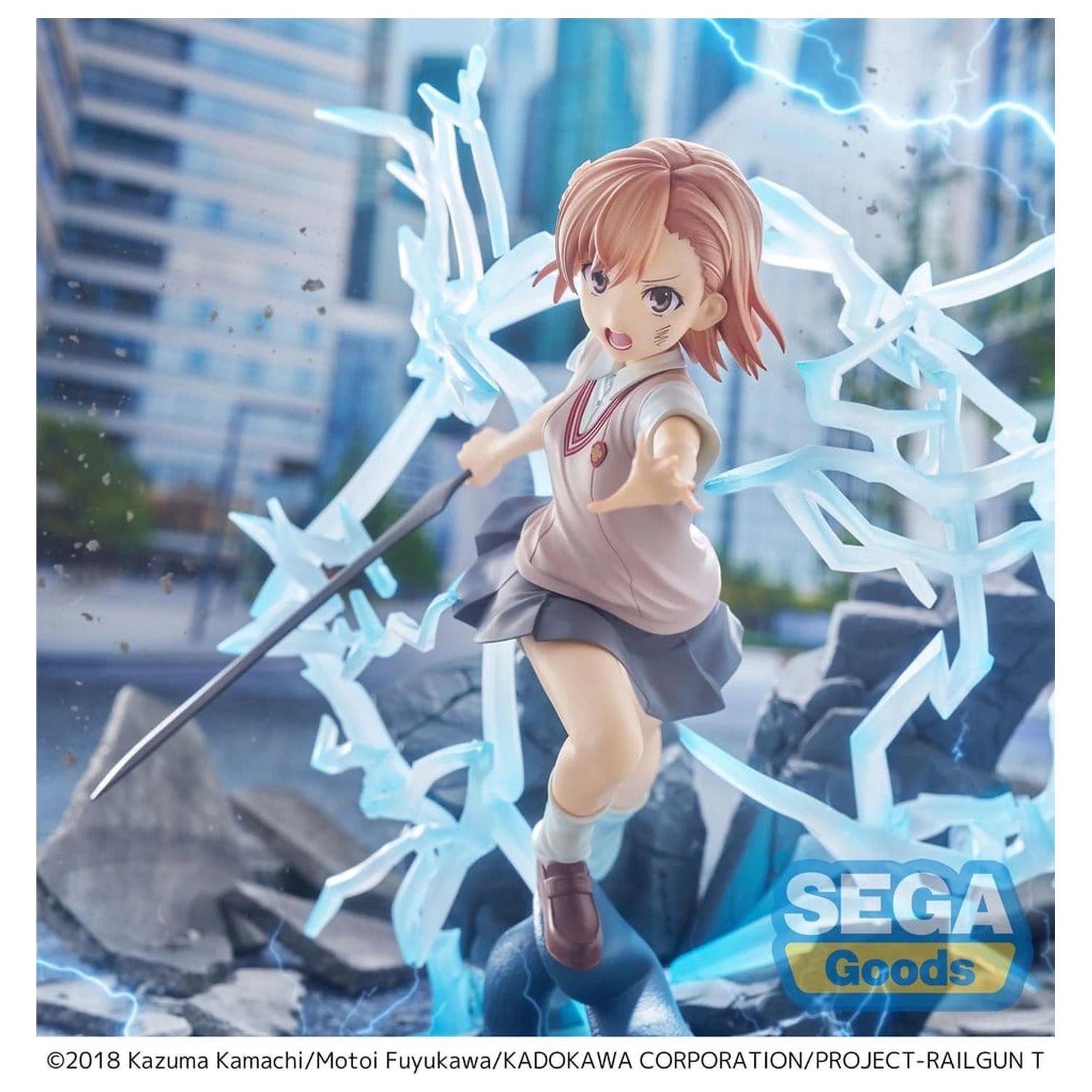 A Certain Scientific Railgun T FIGURIZMa PVC Figura Mikoto Misaka 23 cm fotografija izdelka