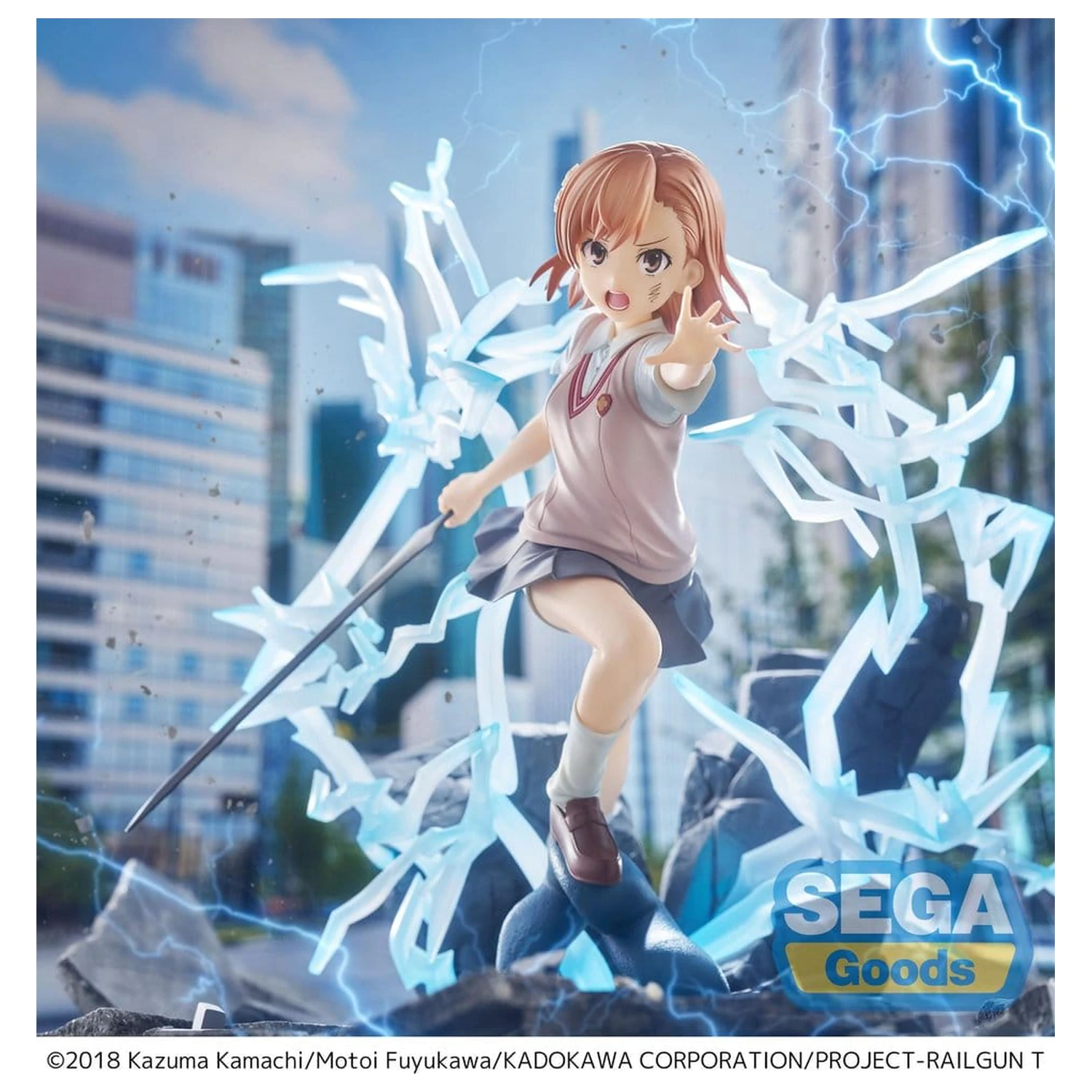 A Certain Scientific Railgun T FIGURIZMa PVC Figura Mikoto Misaka 23 cm fotografija izdelka