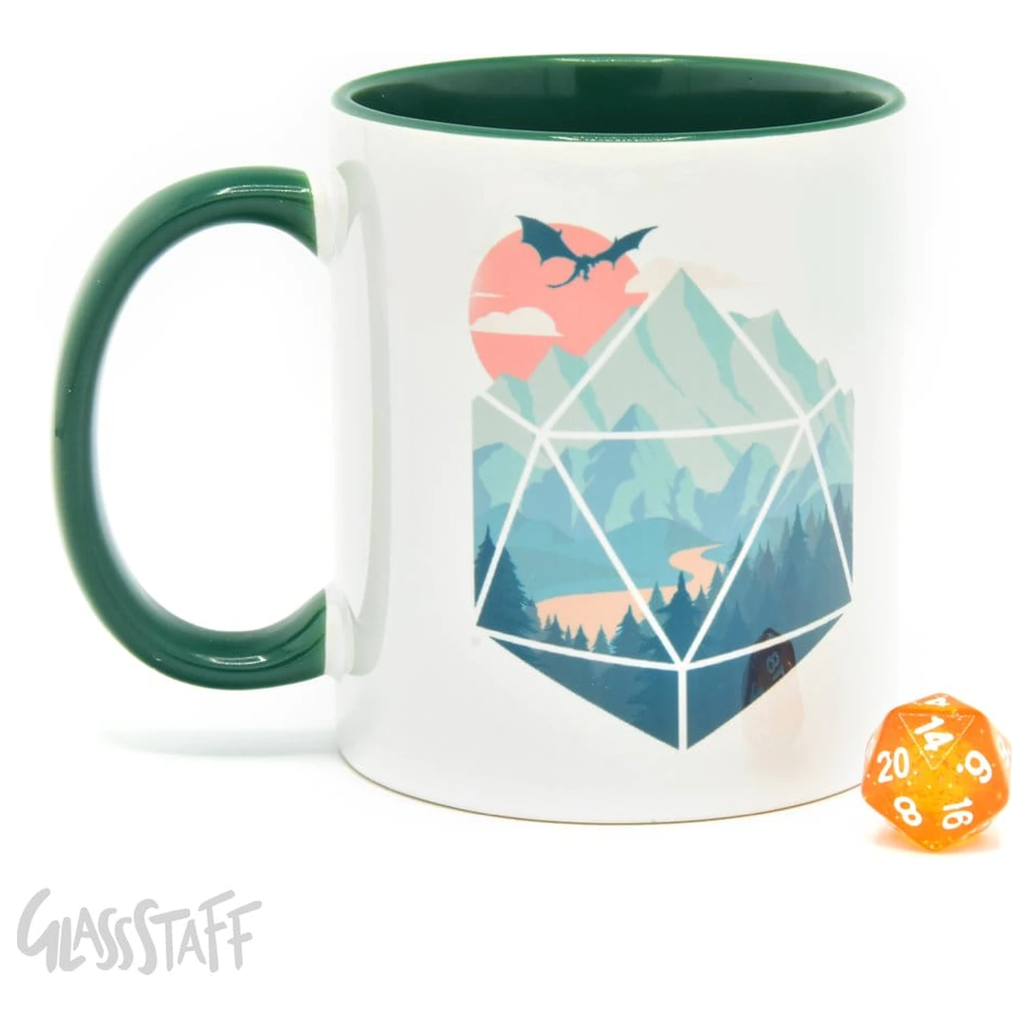 A D20 Scene Darilni set skodelica in kocke fotografija izdelka