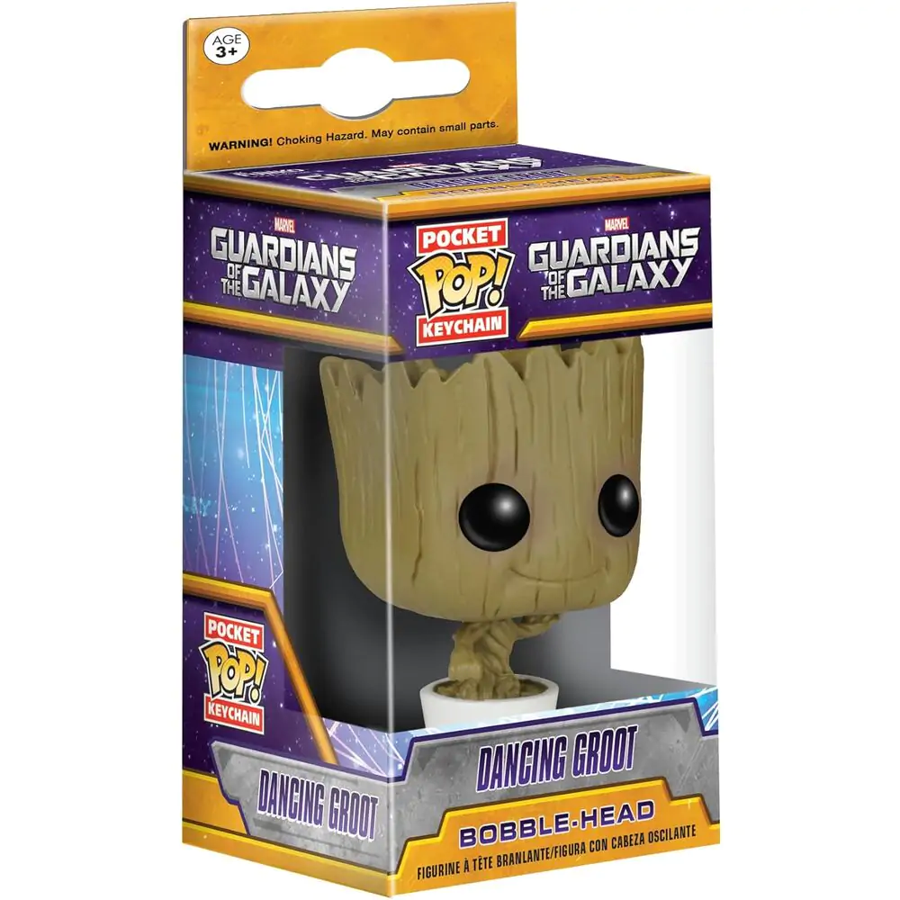Guardians of the Galaxy Pocket POP! Vinyl obesek za ključe Plešoči Groot 4 cm fotografija izdelka