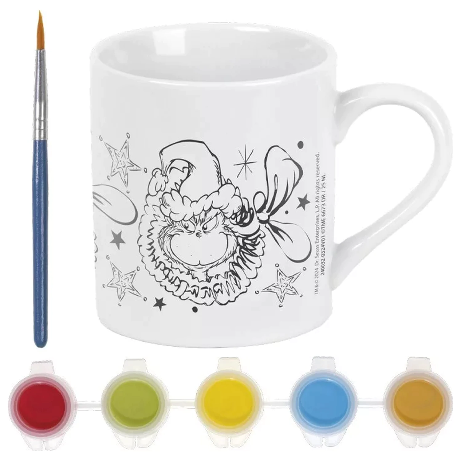The Grinch Dr Seuss Poslikana porcelanska skodelica 235 ml fotografija izdelka