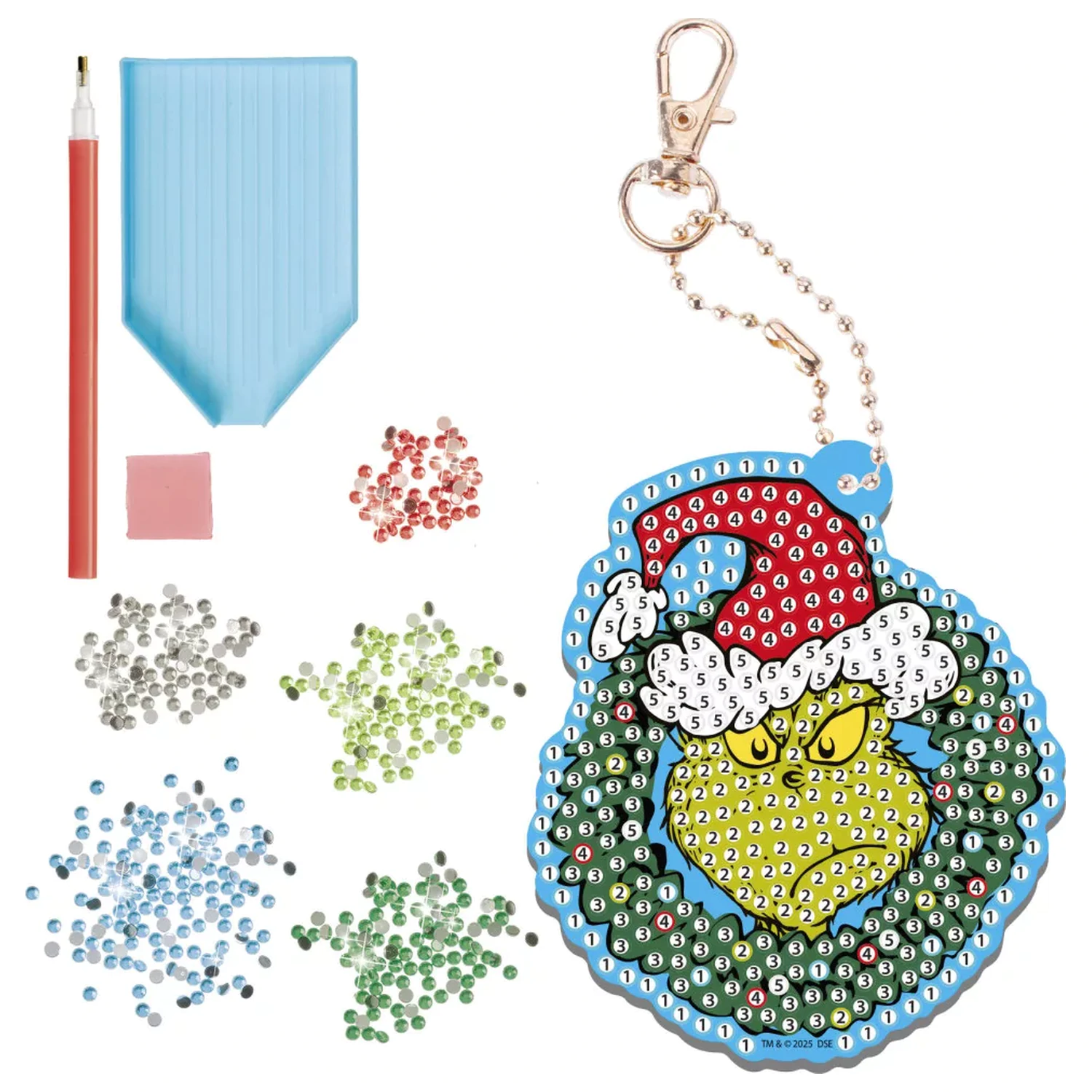 The Grinch Dr Seuss Diamond Dotz Izdelovalec obeskov za ključe Set fotografija izdelka