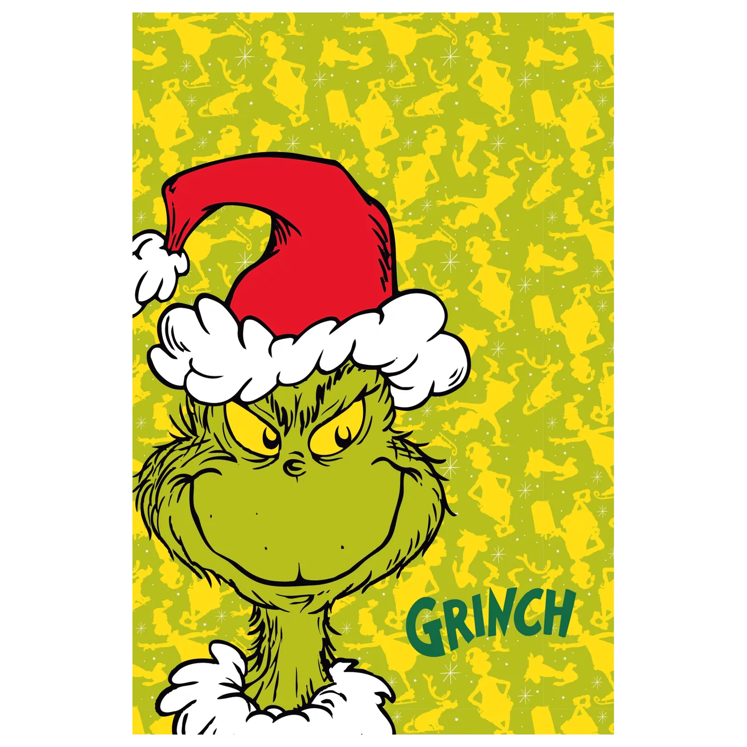 The Grinch Holiday Grump flis odeja 100x150 cm fotografija izdelka