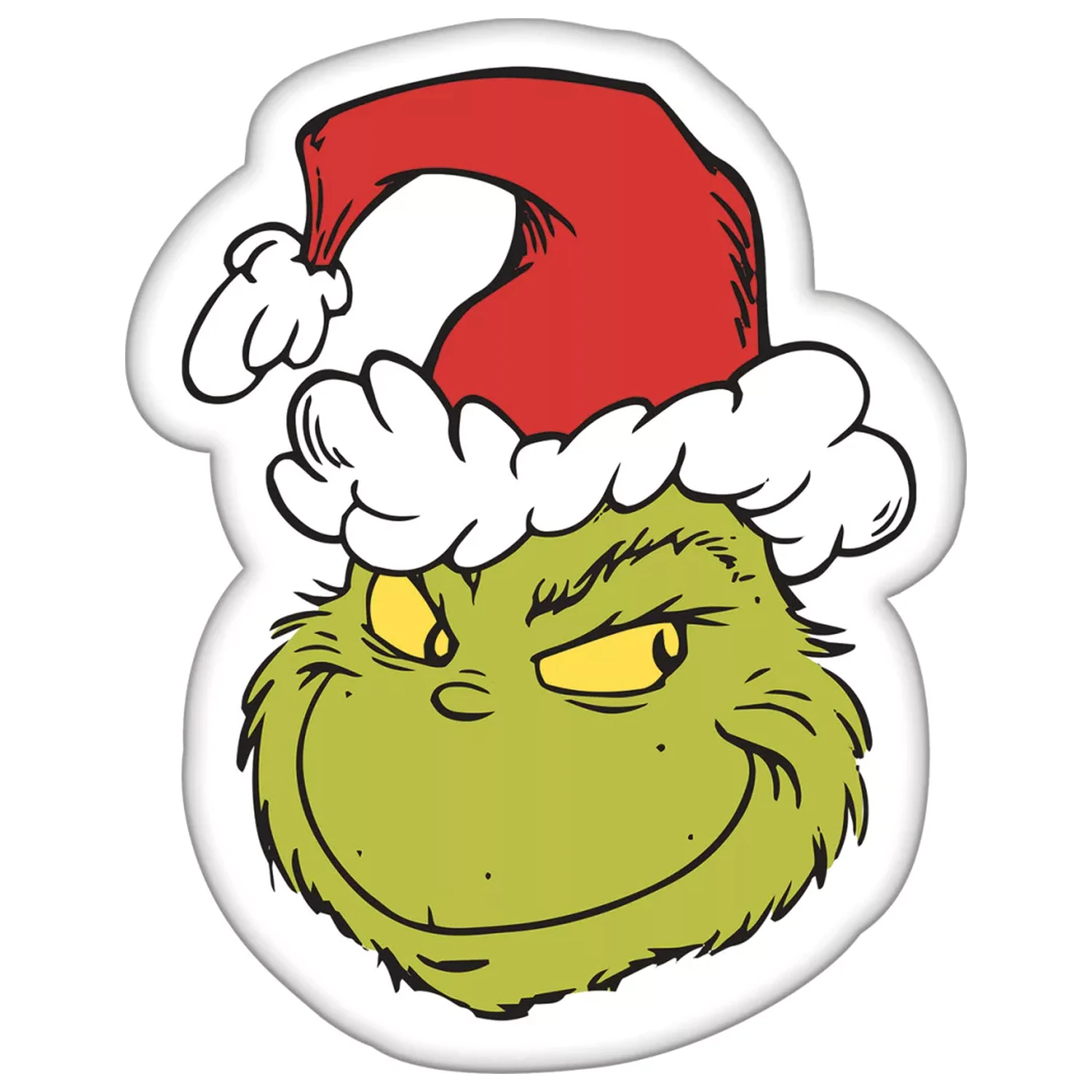 The Grinch Smile Oblikovana blazina, okrasna blazina 36x29 cm fotografija izdelka