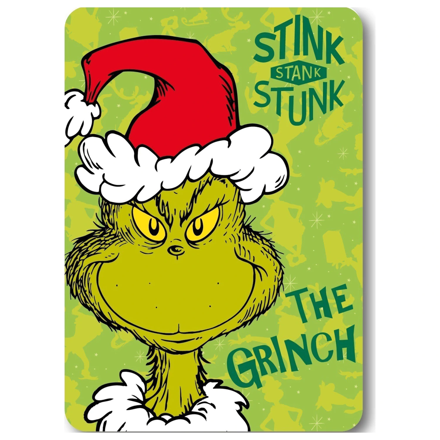 The Grinch Stink Božična flis odeja fotografija izdelka