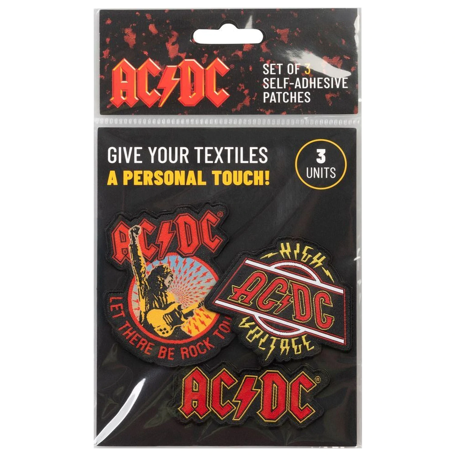 AC/DC set 3 našitkov fotografija izdelka