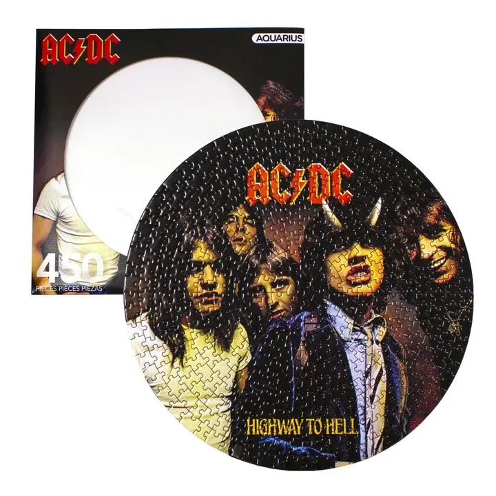 AC/DC sestavljanka Disc Jigsaw Puzzle Highway To Hell (450 kosov) fotografija izdelka