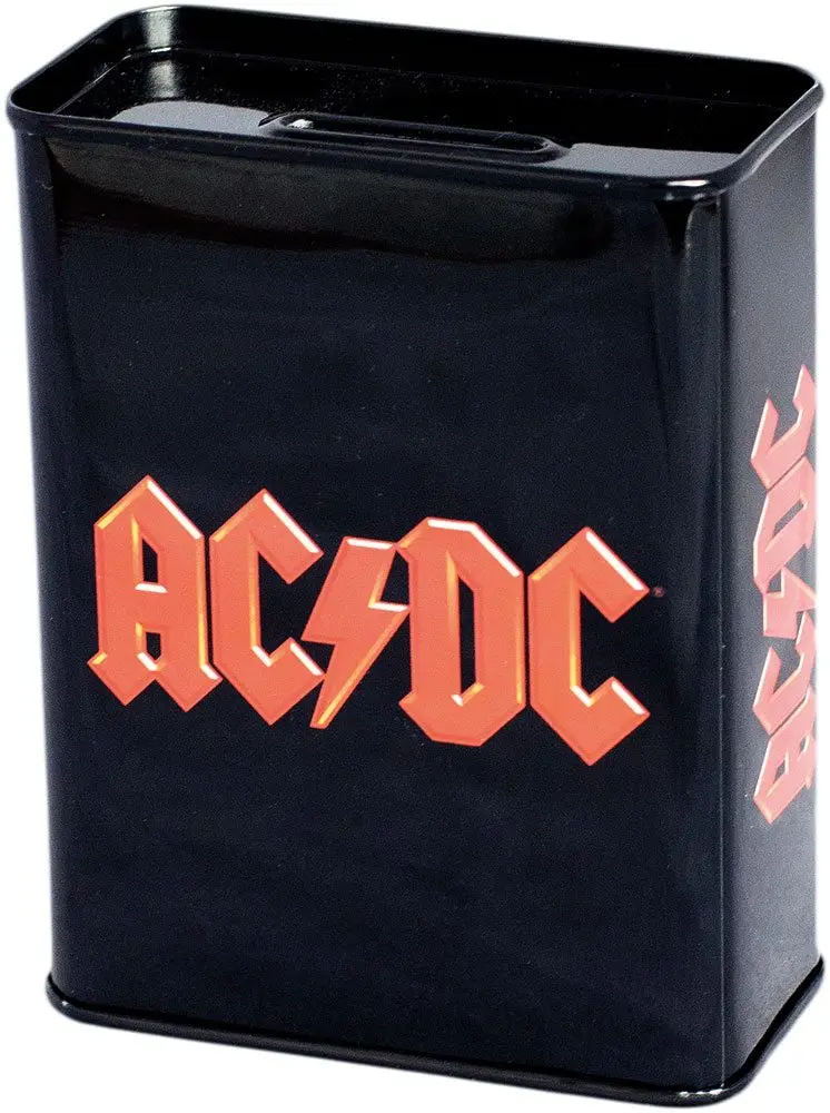 AC/DC hranilnik s kovanci z logotipom fotografija izdelka