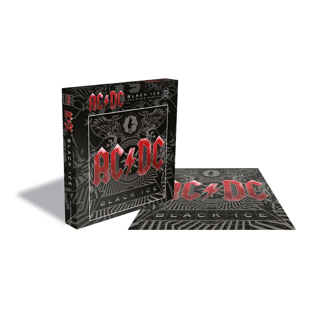 AC/DC Rock Saws Jigsaw Puzzle Black Ice (500 kosov) fotografija izdelka