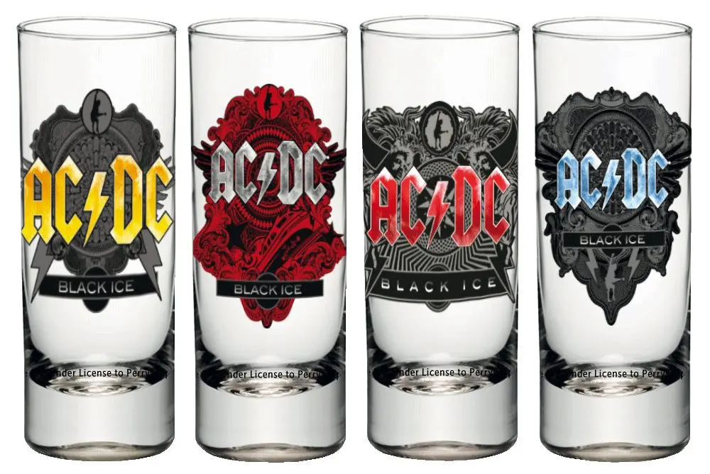 AC/DC Komplet kozarčkov za žganje 4-Pack Black Ice fotografija izdelka