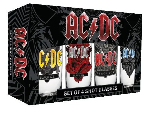 AC/DC Komplet kozarčkov za žganje 4-Pack Black Ice fotografija izdelka