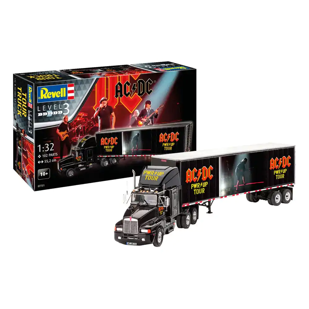 AC/DC Model Kit Darilni Set Tour Truck & Trailer 55 cm fotografija izdelka