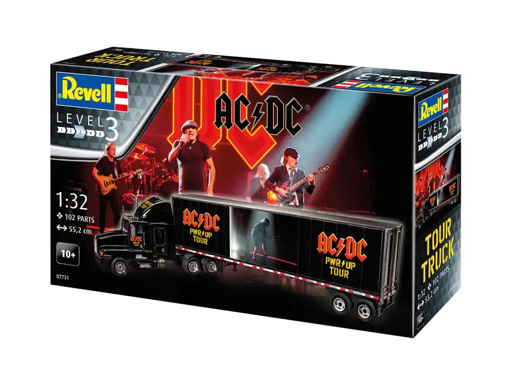 AC/DC Model Kit Darilni Set Tour Truck & Trailer 55 cm fotografija izdelka