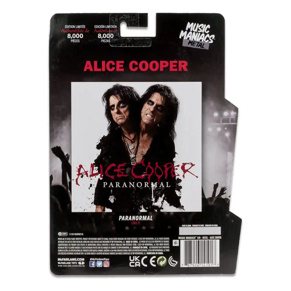 Alice Cooper Metal Music Maniacs akcijska figura Alice Cooper 15 cm fotografija izdelka