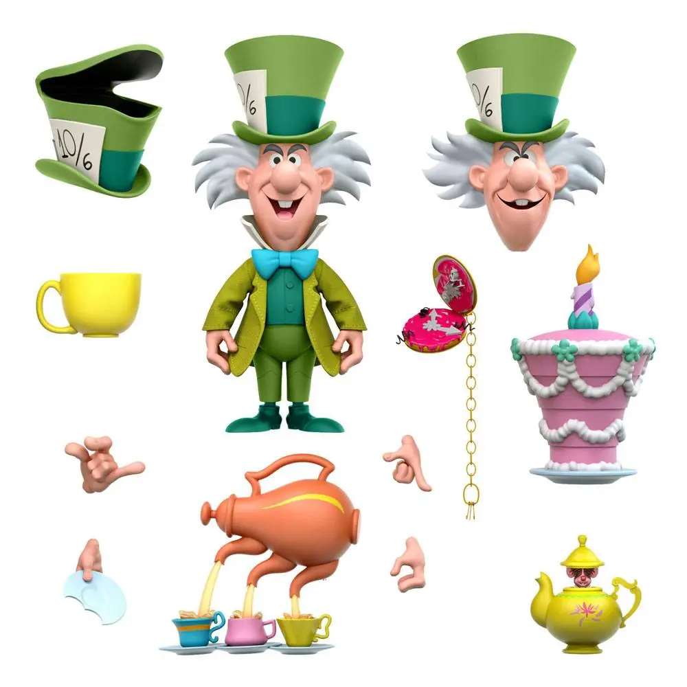 Alice in Wonderland Disney Ultimates Akcijska figura The Tea Time Mad Hatter 18 cm fotografija izdelka