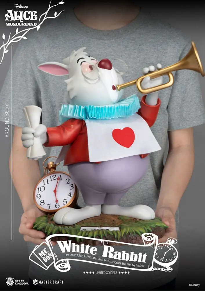 Alice In Wonderland Master Craft Kip The White Rabbit 36 cm fotografija izdelka