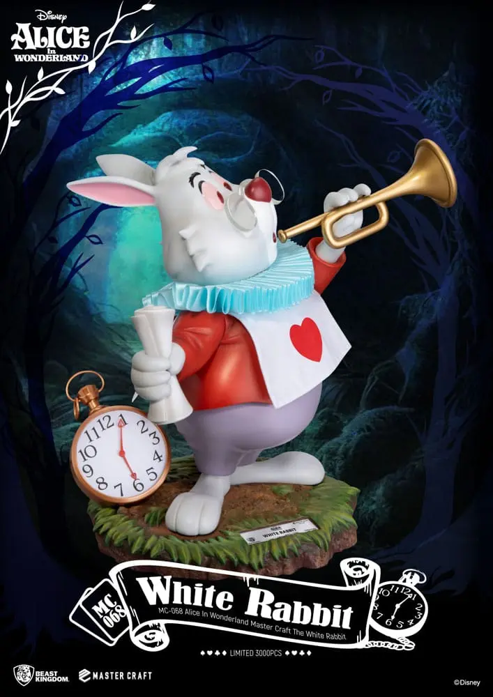 Alice In Wonderland Master Craft Kip The White Rabbit 36 cm fotografija izdelka