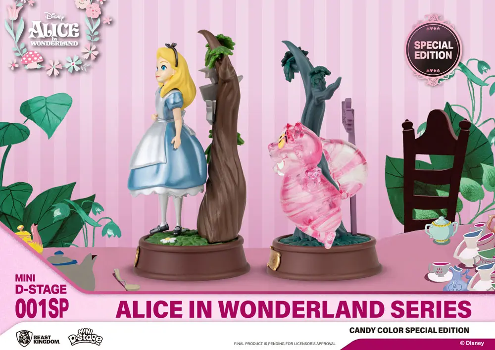 Alice in Wonderland Mini Diorama Stage Kipi 2-pack Candy Color Special Edition 10 cm fotografija izdelka