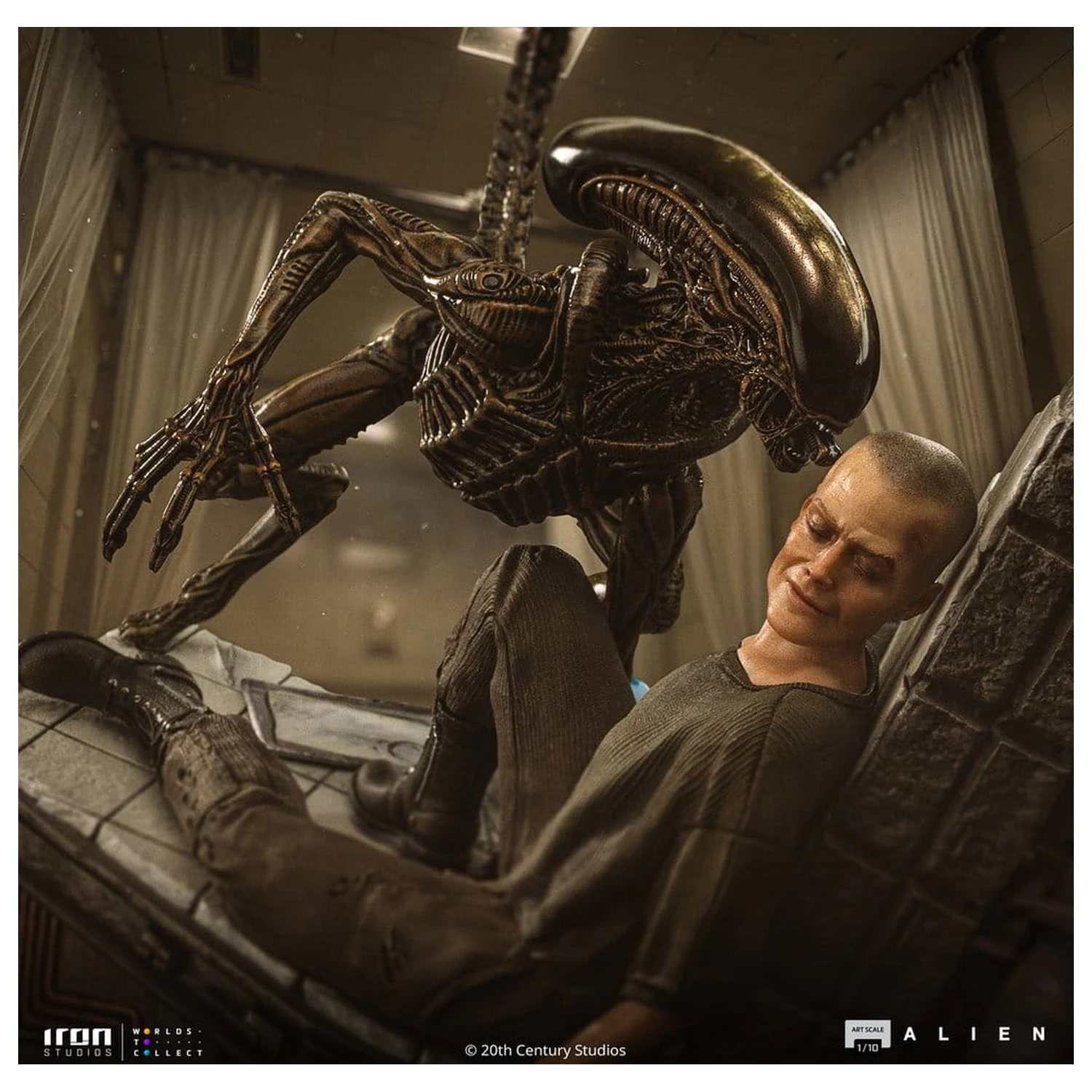 Alien 3 Art Scale Kip 1/10 Ellen Ripley in Dog Alien 23 cm fotografija izdelka