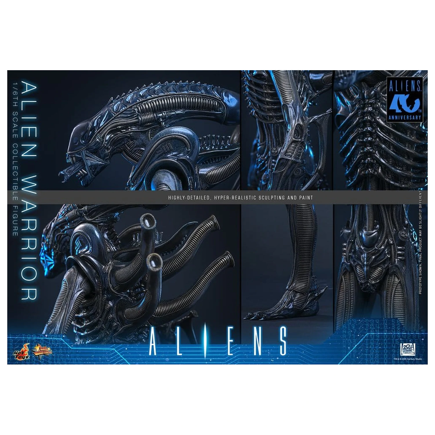 Alien Movie Masterpiece Akcijska figura 1/6 Alien Warrior 39 cm fotografija izdelka