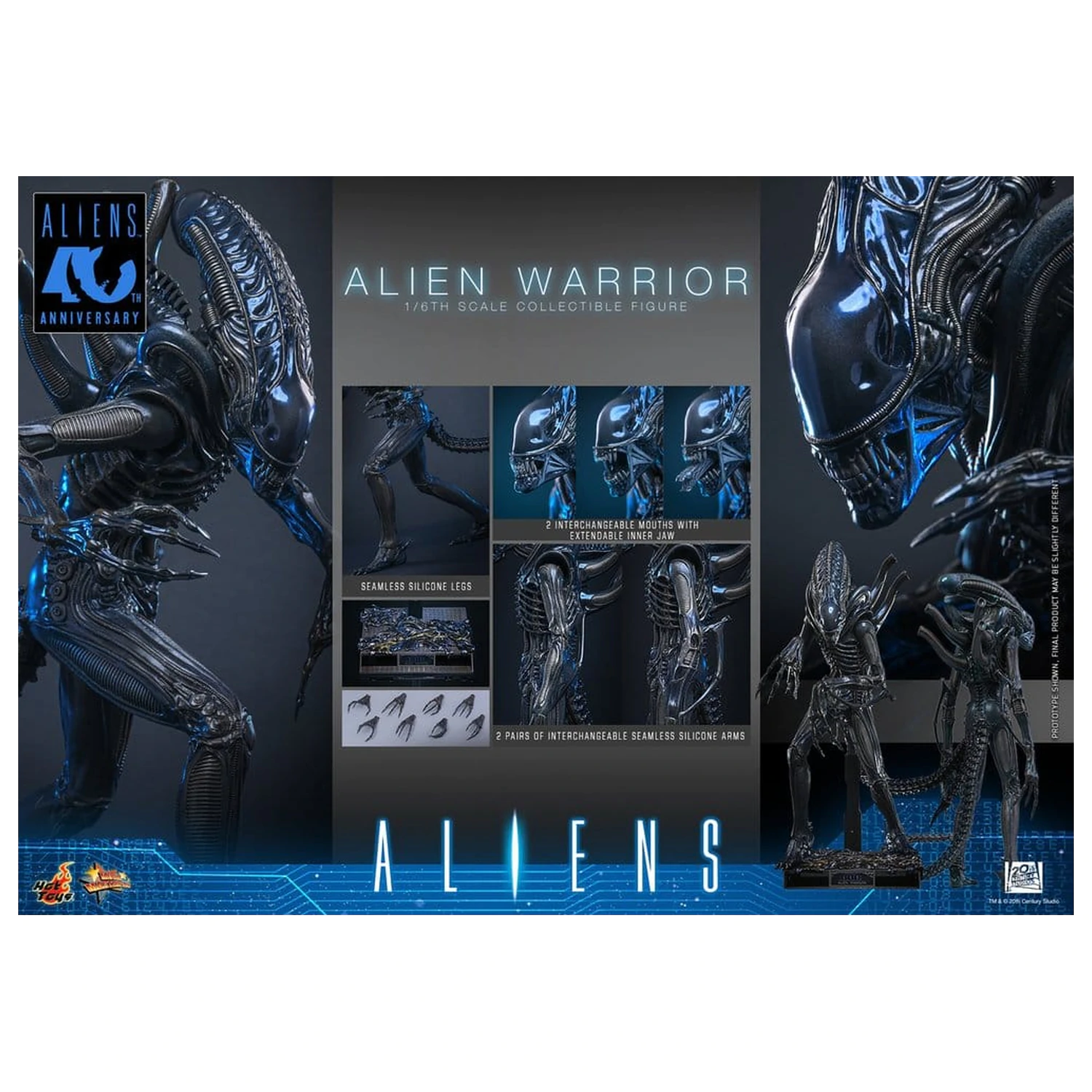 Alien Movie Masterpiece Akcijska figura 1/6 Alien Warrior 39 cm fotografija izdelka