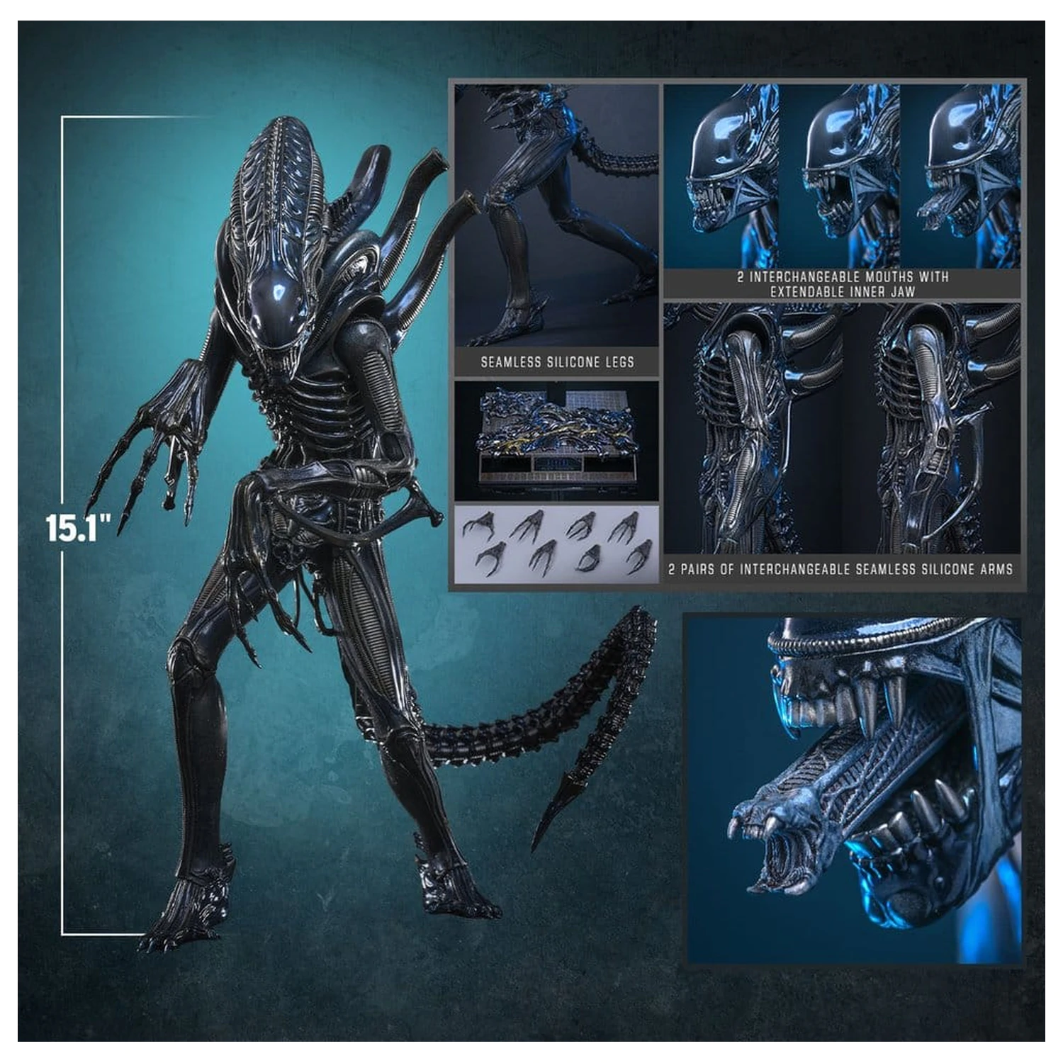 Alien Movie Masterpiece Akcijska figura 1/6 Alien Warrior 39 cm fotografija izdelka