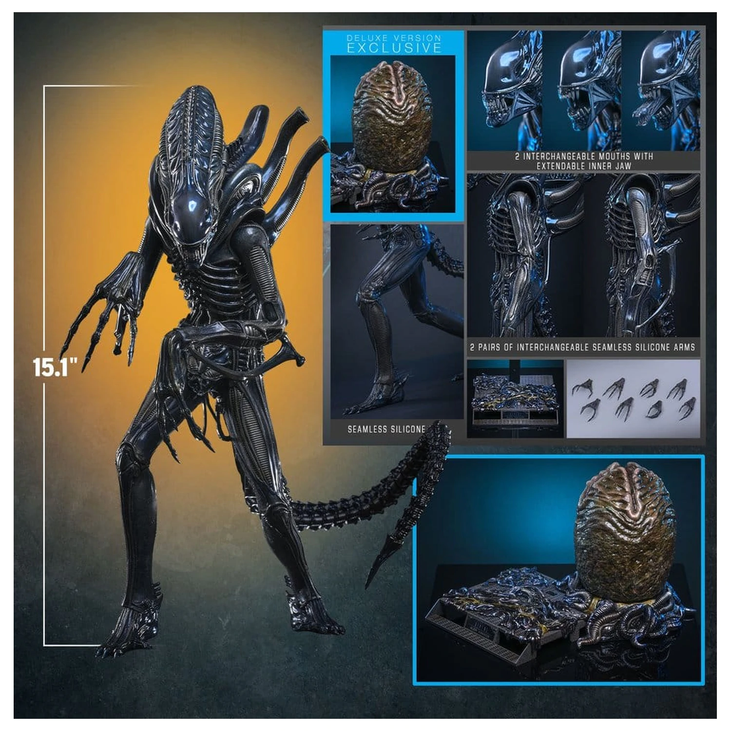 Alien Movie Masterpiece Akcijska figura 1/6 Alien Warrior (Deluxe Version) 39 cm fotografija izdelka