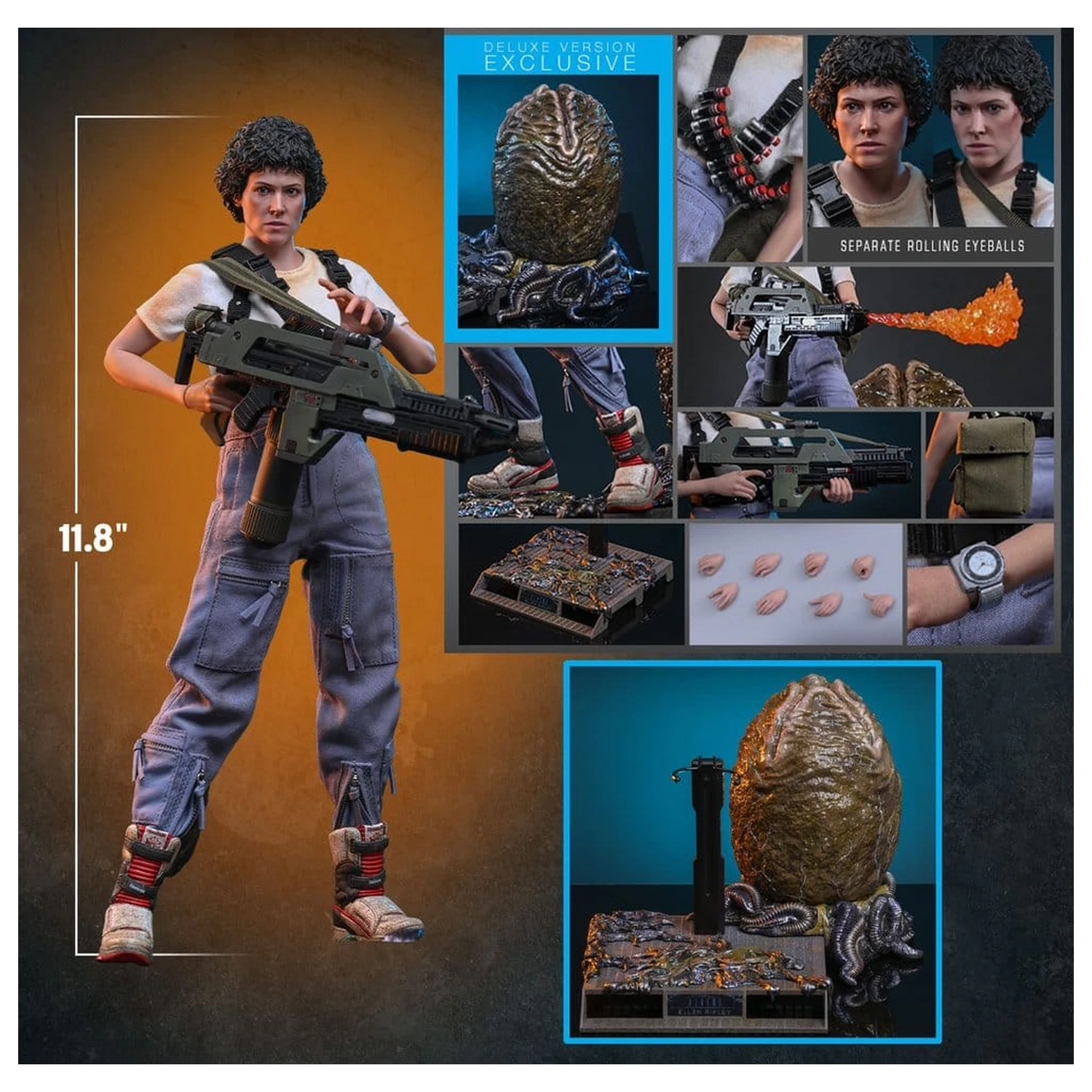 Alien Movie Masterpiece Akcijska figura 1/6 Ellen Ripley (Deluxe Version) 30 cm fotografija izdelka