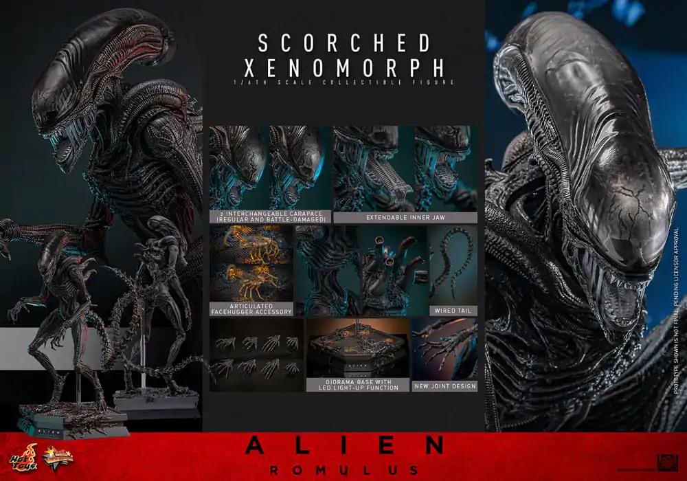 Alien: Romulus Movie Masterpiece Akcijska figura 1/6 Ožgani Ksenomorf 44 cm fotografija izdelka