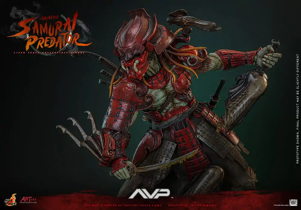 Alien vs. Predator Artist Collection akcijska figura 1/6 Akaoni Samurai Predator 35 cm fotografija izdelka