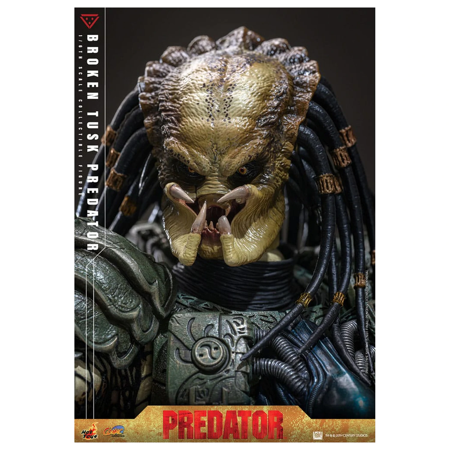 Alien vs. Predator Comic Masterpiece akcijska figura 1/6 Broken Tusk Predator 35 cm fotografija izdelka