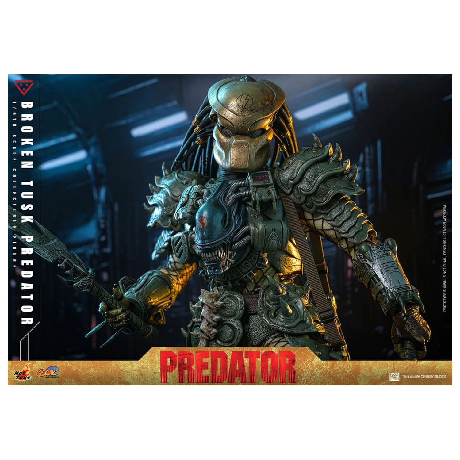 Alien vs. Predator Comic Masterpiece akcijska figura 1/6 Broken Tusk Predator 35 cm fotografija izdelka