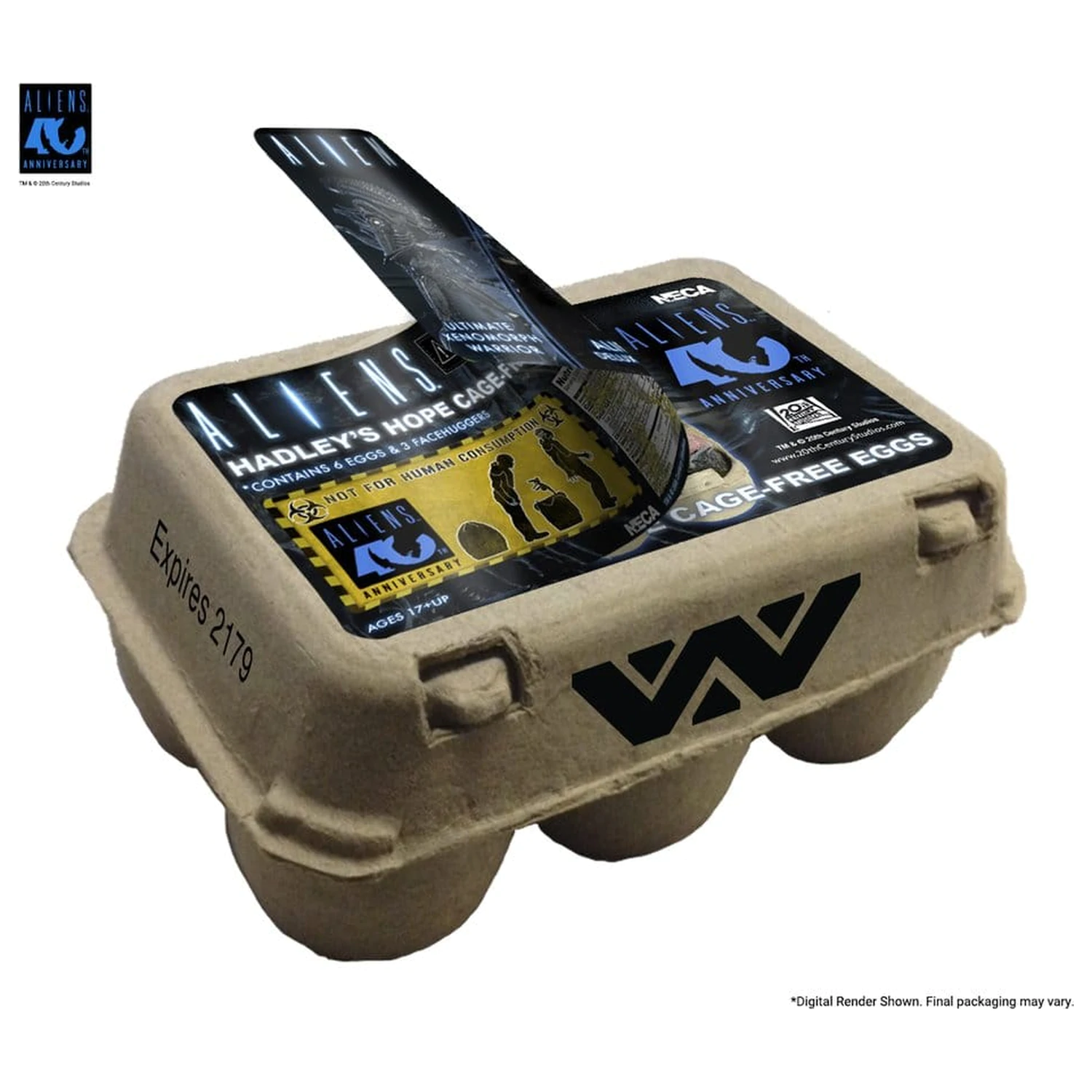 Aliens 6-Pack Accessory Pack škatla Alien jajc (40th Anniversary) fotografija izdelka