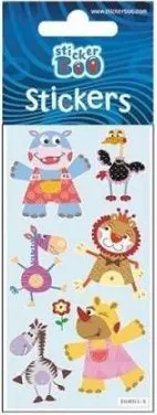 Animal nalepka s srebrnim okrasom fotografija izdelka