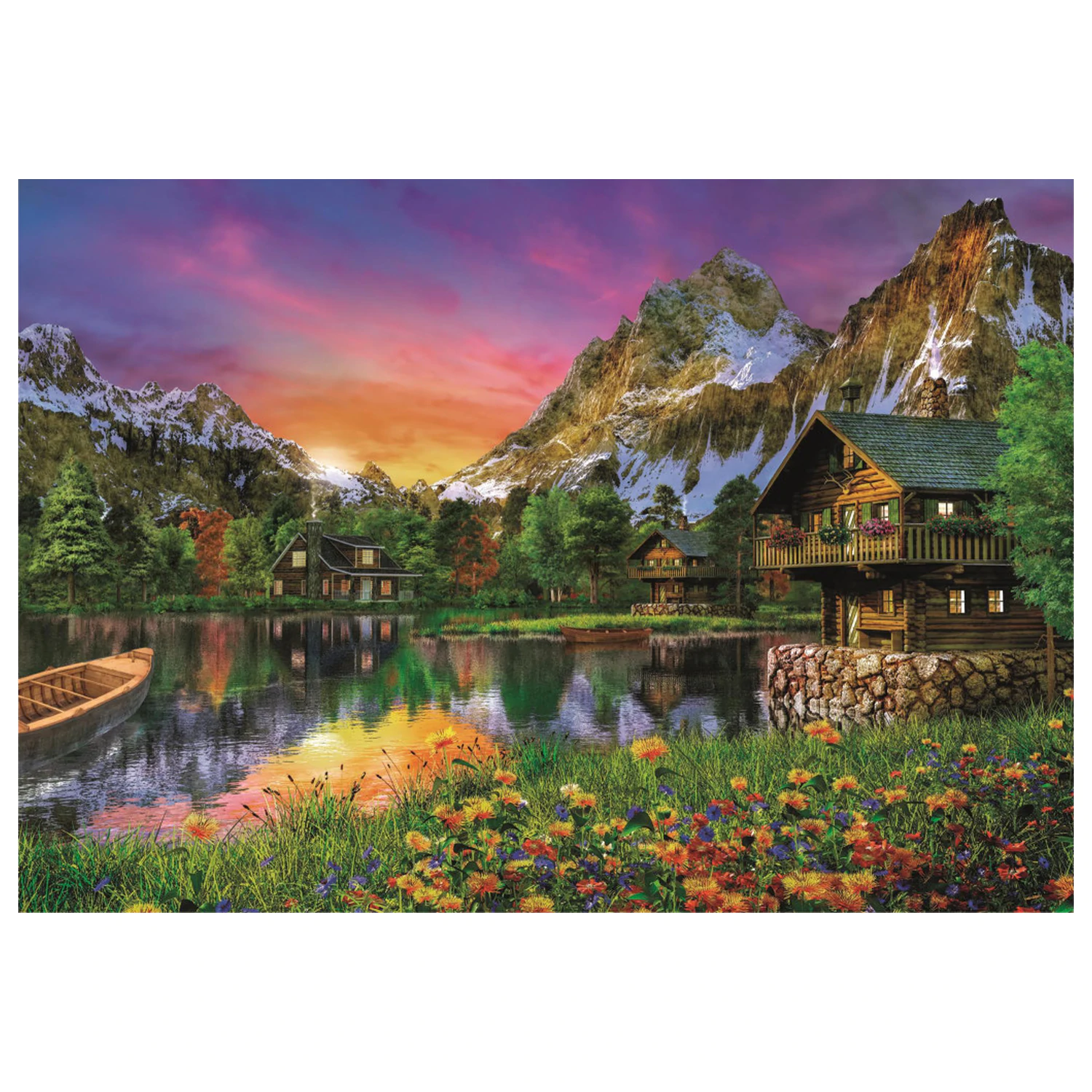 Alps Lake sestavljanka s 6000 kosi fotografija izdelka