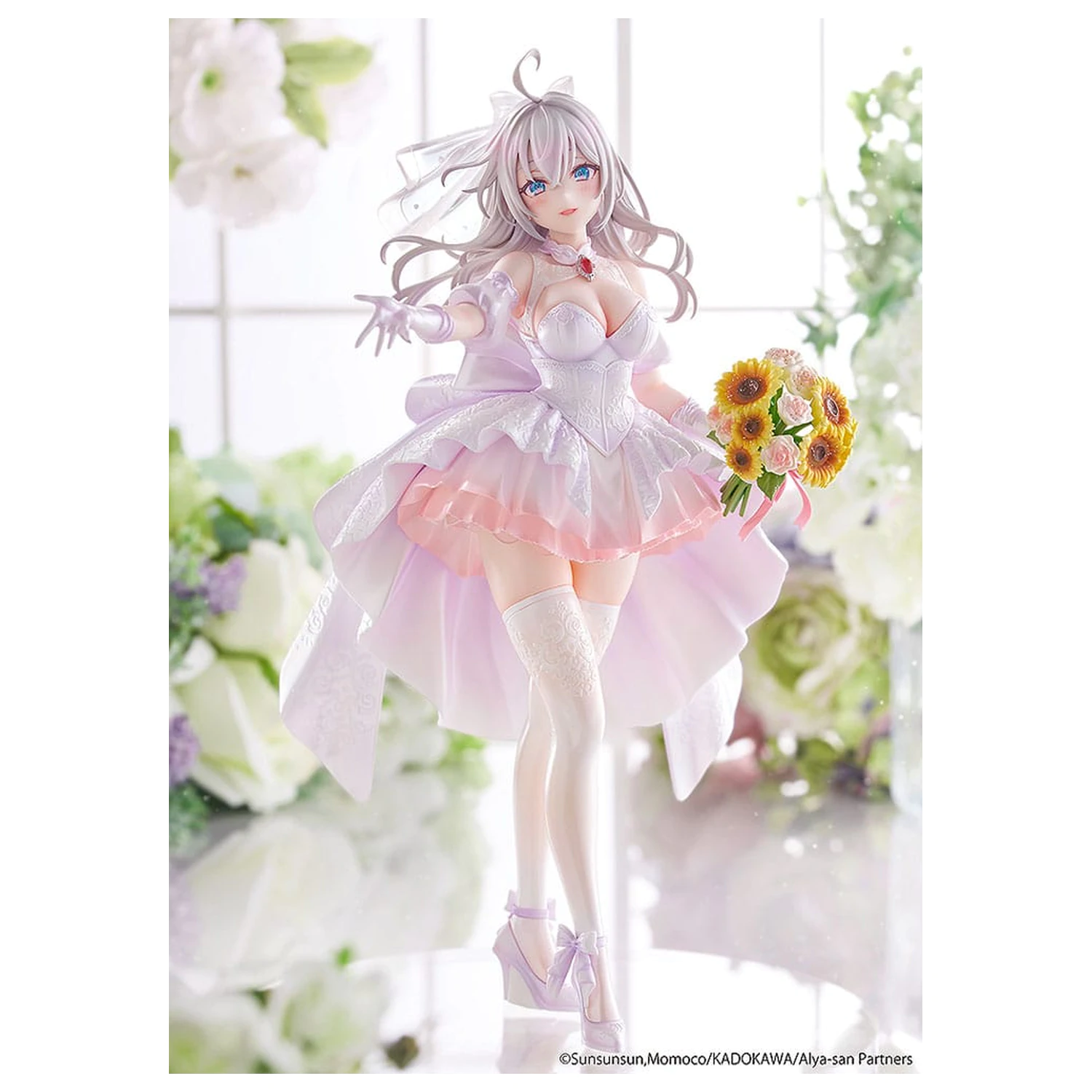 Alya Sometimes Hides Her Feelings v Ruski Kip 1/7 Alisa Mikhailovna Kujou Wedding Dress Ver. 24 cm fotografija izdelka