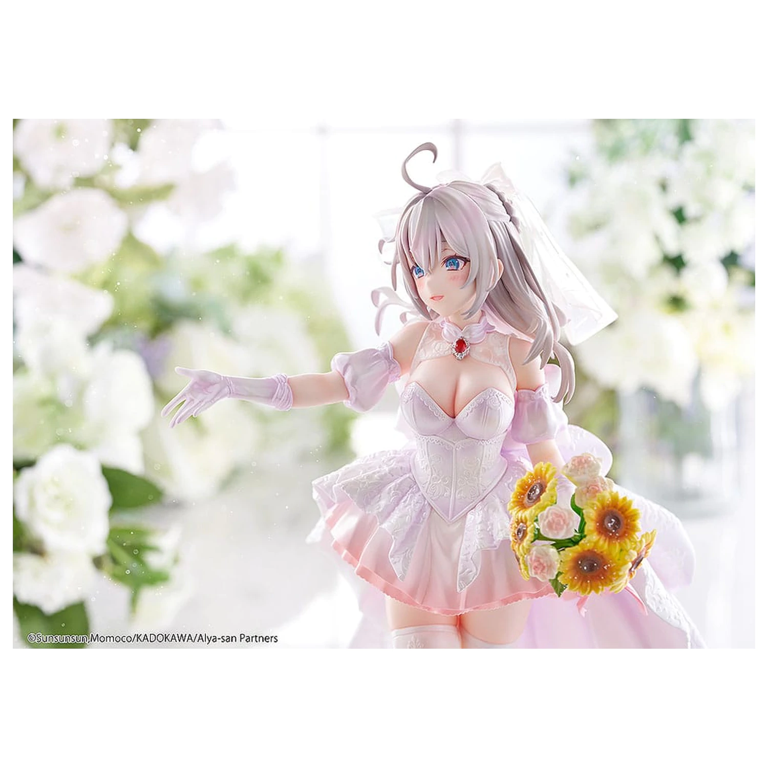 Alya Sometimes Hides Her Feelings v Ruski Kip 1/7 Alisa Mikhailovna Kujou Wedding Dress Ver. 24 cm fotografija izdelka