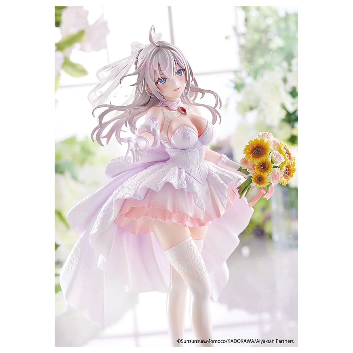 Alya Sometimes Hides Her Feelings v Ruski Kip 1/7 Alisa Mikhailovna Kujou Wedding Dress Ver. 24 cm fotografija izdelka