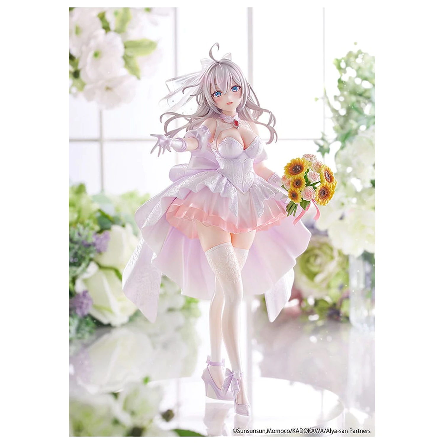 Alya Sometimes Hides Her Feelings v Ruski Kip 1/7 Alisa Mikhailovna Kujou Wedding Dress Ver. 24 cm fotografija izdelka