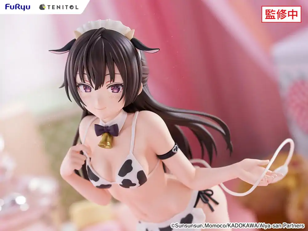 Alya Sometimes Hides Her Feelings v ruskem Tenitol Tall PVC kipu Yuki Suo v kostumu krave Ver. 28 cm fotografija izdelka