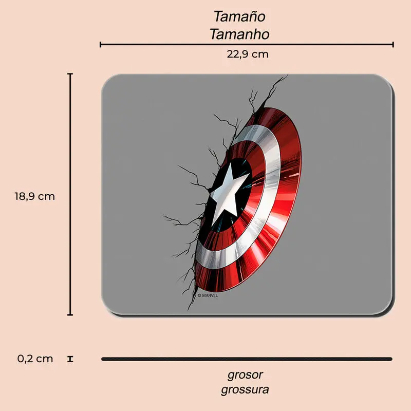 Marvel Captain America podloga za miško fotografija izdelka