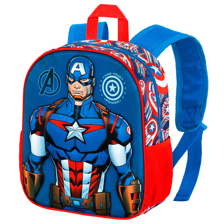 Marvel Captain America Prvi 3D nahrbtnik 31 cm fotografija izdelka